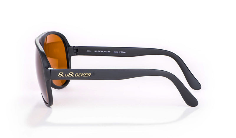 Black Aviator BluBlocker Sunglasses