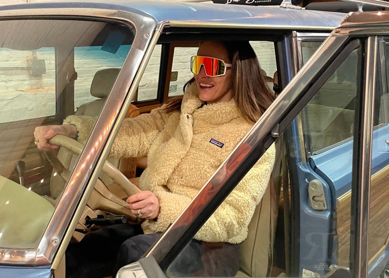 Terminator SunMask with Rainbow Mirror in White