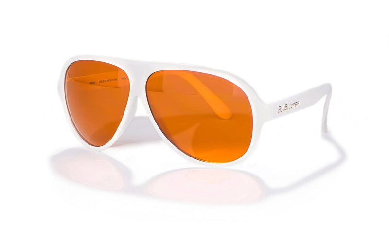 White Aviator BluBlocker Sunglasses 2699K1